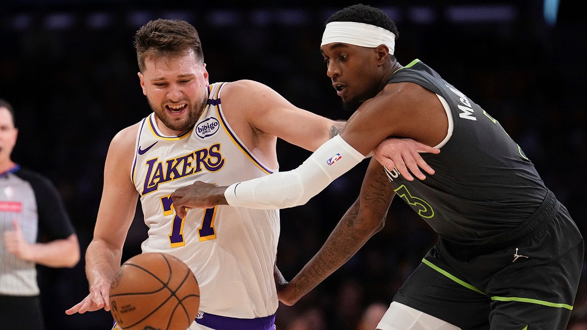 Luka Doncic drives