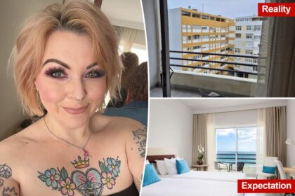 Hotel guest who paid extra to see the ocean appalled by ‘inner city’  view — staff told her to ‘lean over the balcony’