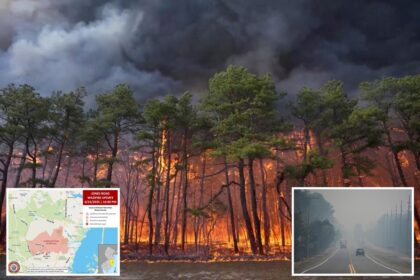 Air quality warning issued for NYC and Long Island as wildfires in NJ spread to more than 13K acres