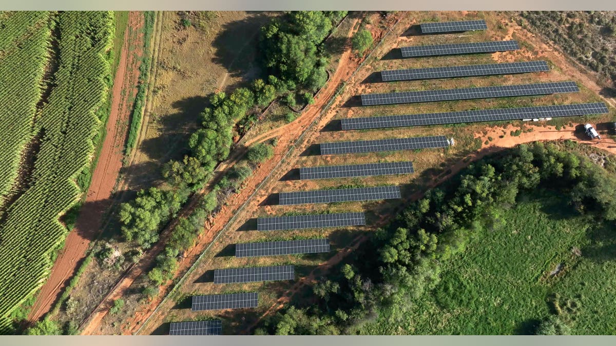 Orania, South Africa solar panel power system