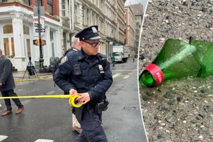 Young NYC woman stabbed in neck with glass shard while strolling around ritzy shopping hub