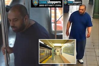 Sicko who forced man into lewd act on NYC subway seen in sinister finger-sniffing video, is still on the loose