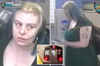 Tattooed, green and blonde-haired maniac randomly pummels woman, 73, inside NYC train station: cops