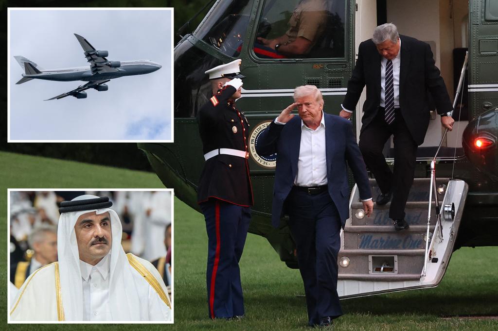Trump set to receive 0 million ‘flying palace’  from Qatar to use as Air Force One: report