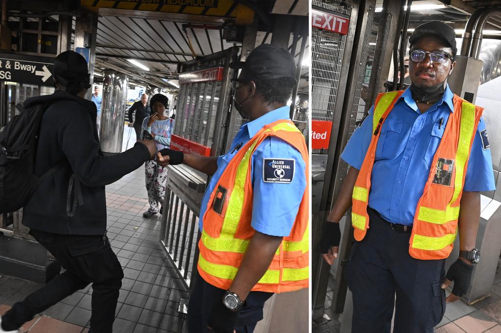 Exclusive | 0-an-hour subway guards are holding doors open for fare beaters, sleeping on the job