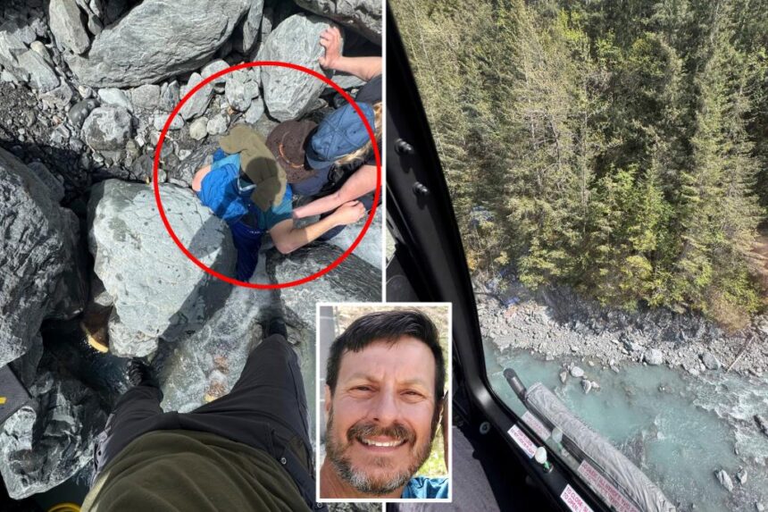 Alaska hiker pinned face down by 700-pound boulder credits ‘great wife’ and lots of luck for surviving terrifying ordeal