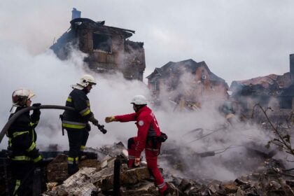 At least 12 people killed in Ukraine after Russia’ largest attack