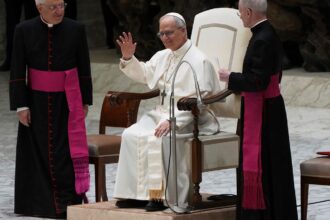 Pope Leo XIV hosts first audience with the press at the Vatican