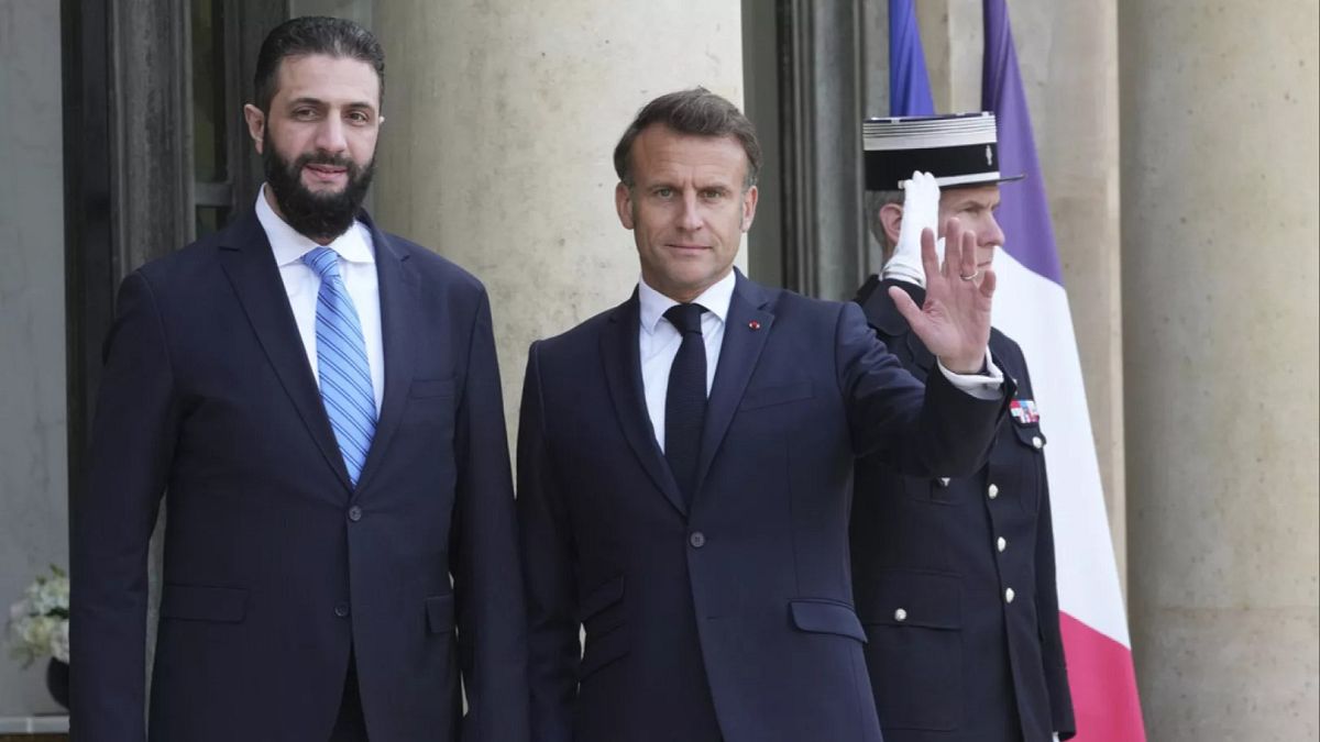 Macron supports easing sanctions on Syria after meeting al-Sharaa