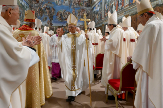 Pope Leo XIV gives 1st homily as American pontiff, says loss in faith has led to crisis in humanity