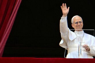 Pope Leo delivers first ‘Regina Caeli’ prayers from St. Peter’s balcony