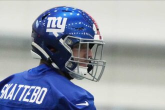 Giants draft pick Cam Skattebo makes strong statement about bruising playing style