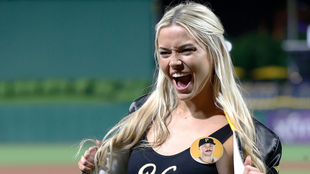 Livvy Dunne cheers on fellow Sports Illustrated models’ first pitch before boyfriend Paul Skenes pitches