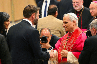 First American pope welcomes Vance and Rubio for private Vatican audience
