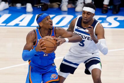 Timberwolves’ Jaden McDaniels shoves NBA MVP Shai Gilgeous-Alexander as Thunder take 2-0 series lead