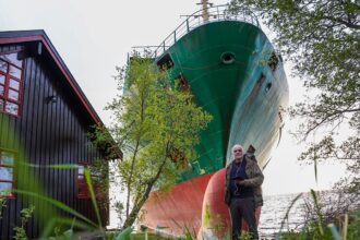 Ship happens: Man awakes to find 443-foot cargo vessel ran aground in his backyard