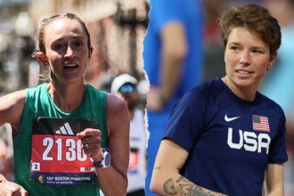 New mom marathoner says Olympian helped spark threats and hate against her for opposing trans inclusion