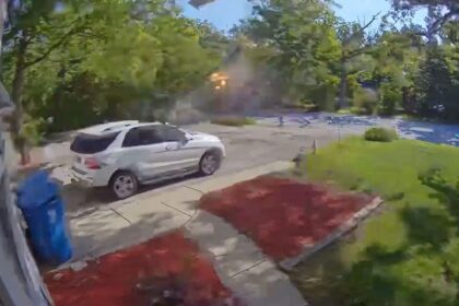 Truck explosion caught on camera in suburban Chicago neighborhood as leaking propane to blame: officials