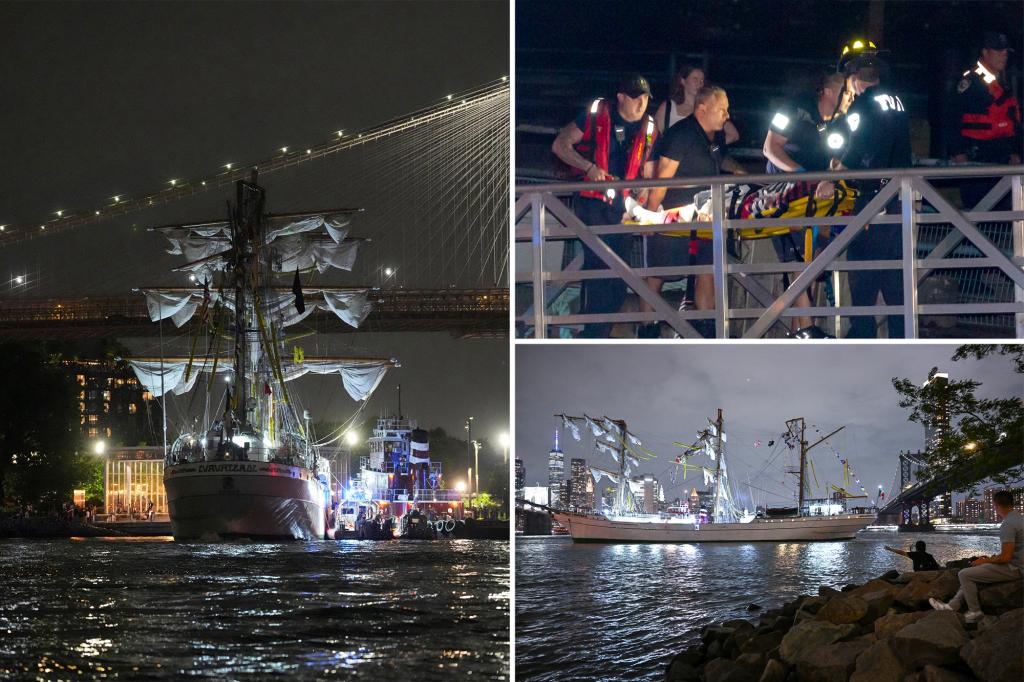 Mexican navy tall ship lost power before Brooklyn Bridge crash that injured dozens: NYPD