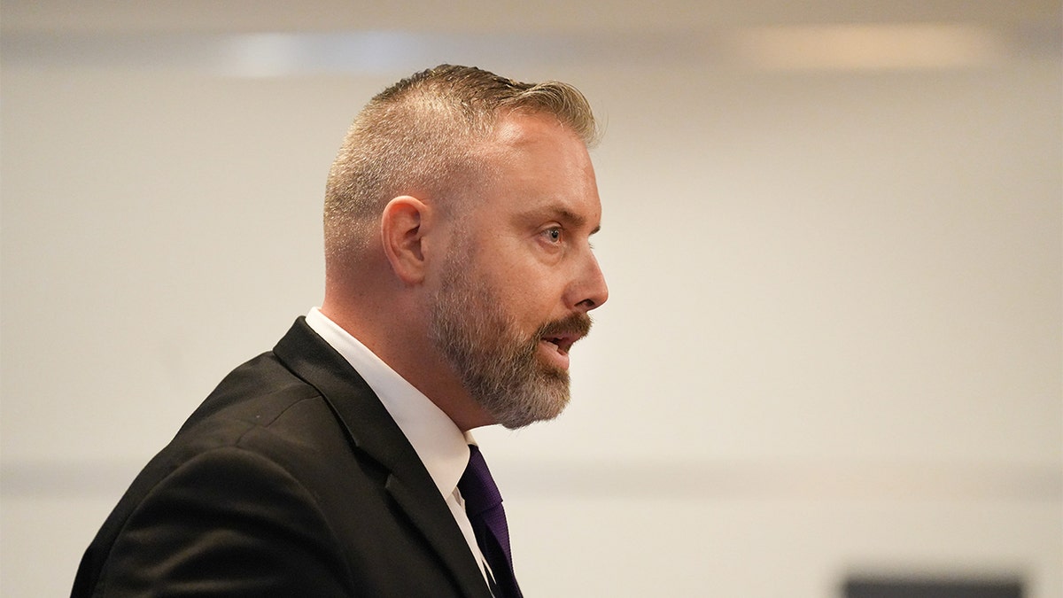 Defense attorney Jeremy Bartley speaks in court