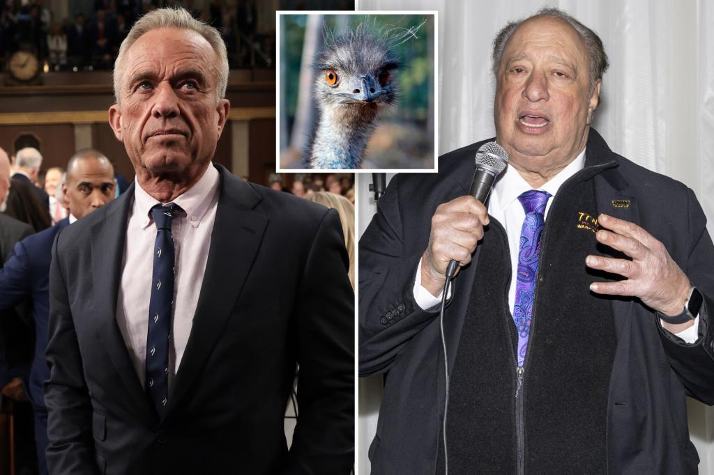 RFK Jr. teams up to ‘save the ostriches’ with NYC’s own animal-loving billionaire John Catsimatidis