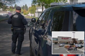 Madman wielding rifle-shaped bong inside grocery store parking lot locks down part of Oregon town: cops