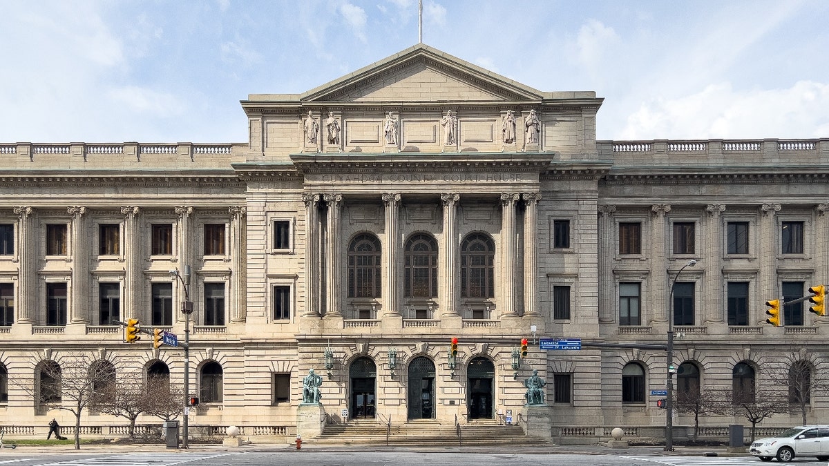 The Cuyahoga County Courthouse in Downtown Cleveland, Ohio.
