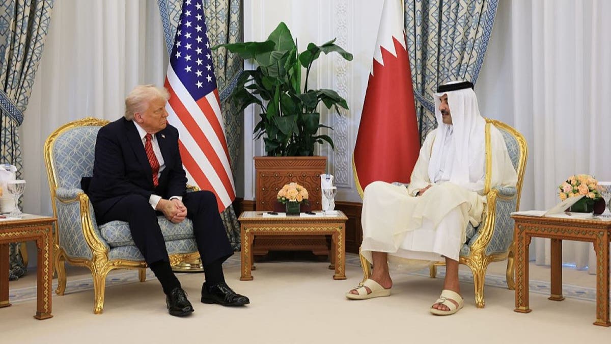 Trump with Emir of Qatar