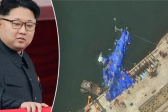 Satellite images reveal North Korea’s mangled naval destroyer after failed launch