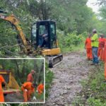 ‘Army of orange’ inmates with chainsaws rescue mother, 3 children who were stranded after destructive Oklahoma tornado