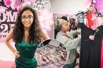 Exclusive | Teens from all over travel to NYC to find the prom dress of their dreams — for free — at giveaway: ‘I love the way that I look’