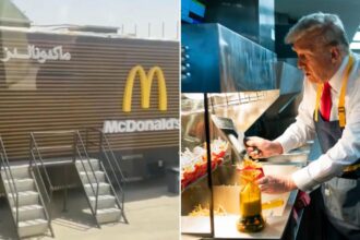 Saudis roll out the red carpet for fast-food loving Trump with mobile McDonald’s
