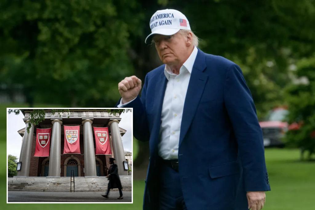 Trump considering pulling B from ‘very antisemitic’ Harvard, rips school for not handing over list of ‘radicalized lunatics’