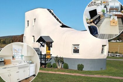 This wild Airbnb is shaped like a massive boot — and is a short drive from NYC