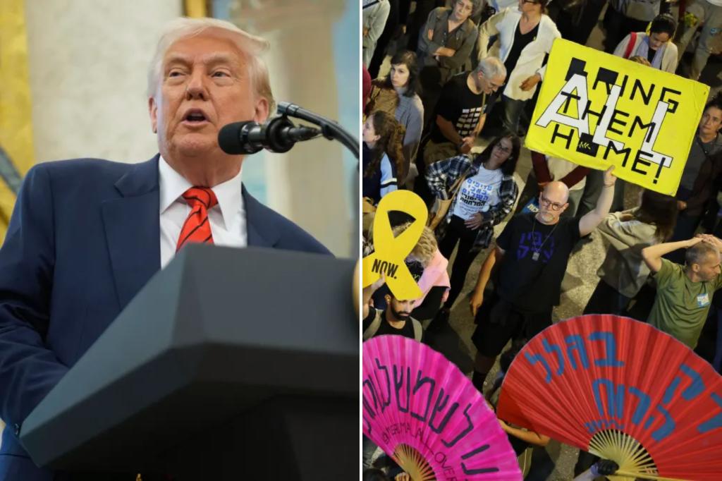 Trump says only 21 hostages held by Hamas in Gaza now believed to be alive