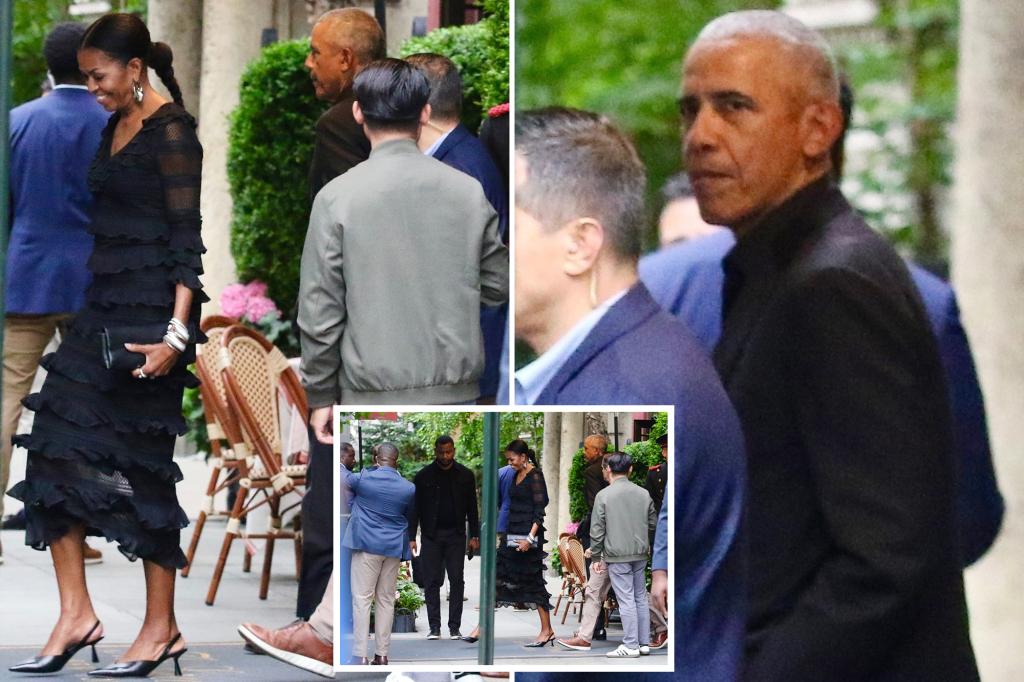 Barack and Michelle Obama spotted on swanky date night in NYC as divorce rumors swirl