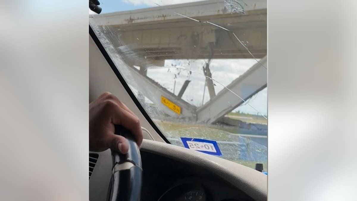 The overpass after the collapse