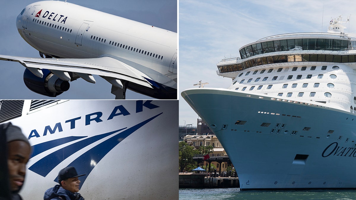 plane, train, cruise ship