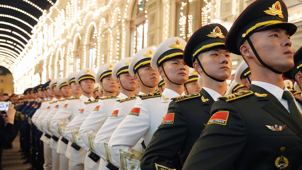 Chinese army Red Square