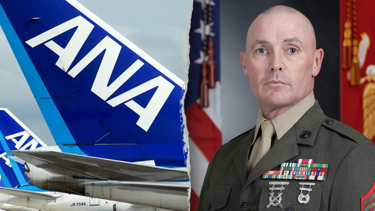 Marine restrains man allegedly trying to open plane’s emergency exit during flight