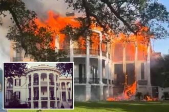 Largest antebellum mansion in the south — built in 1859 with 165 rooms — burns to the ground