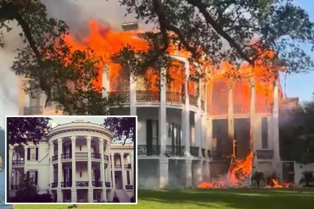 Largest antebellum mansion in the south — built in 1859 with 165 rooms — burns to the ground
