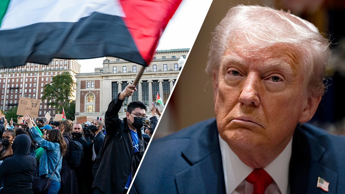 President Donald Trump is pushing back on pro-Palestine protests on college campuses, including Columbia University.