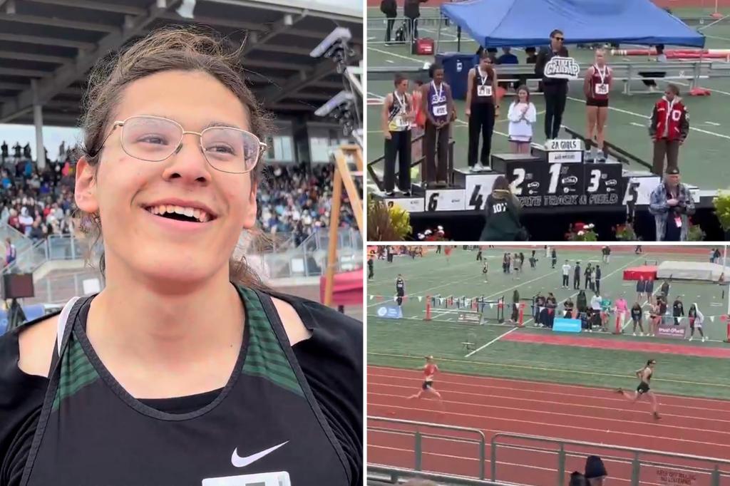 Trans athlete tells critics to ‘get a life’ after dominating girls’ high school track and field state championship for second year straight