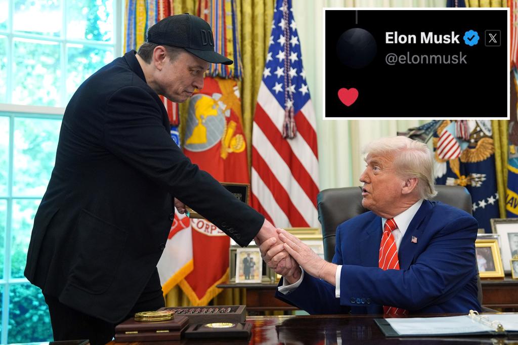 Elon Musk hints that explosive fall-out with Trump maybe be cooling off after prez wishes him well