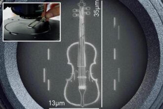 Scientists create world’s tiniest violin —and it’s only visible with a microscope