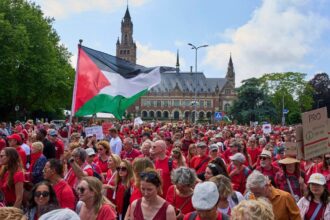 Huge turnout at ‘red line’ protests for Gaza in Brussels and The Hague