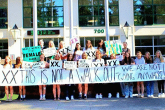 High school girls stage protest after trans athlete wins 2nd straight state track championship