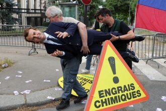 French President Emmanuel Macron wax statue is stolen by Greenpeace activists