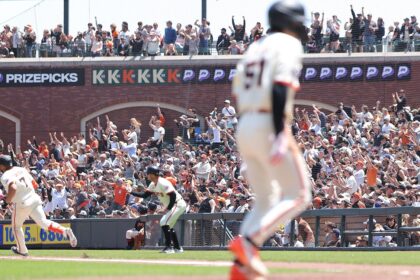 Fan tosses ball near home plate in strange sequence during Braves-Giants game